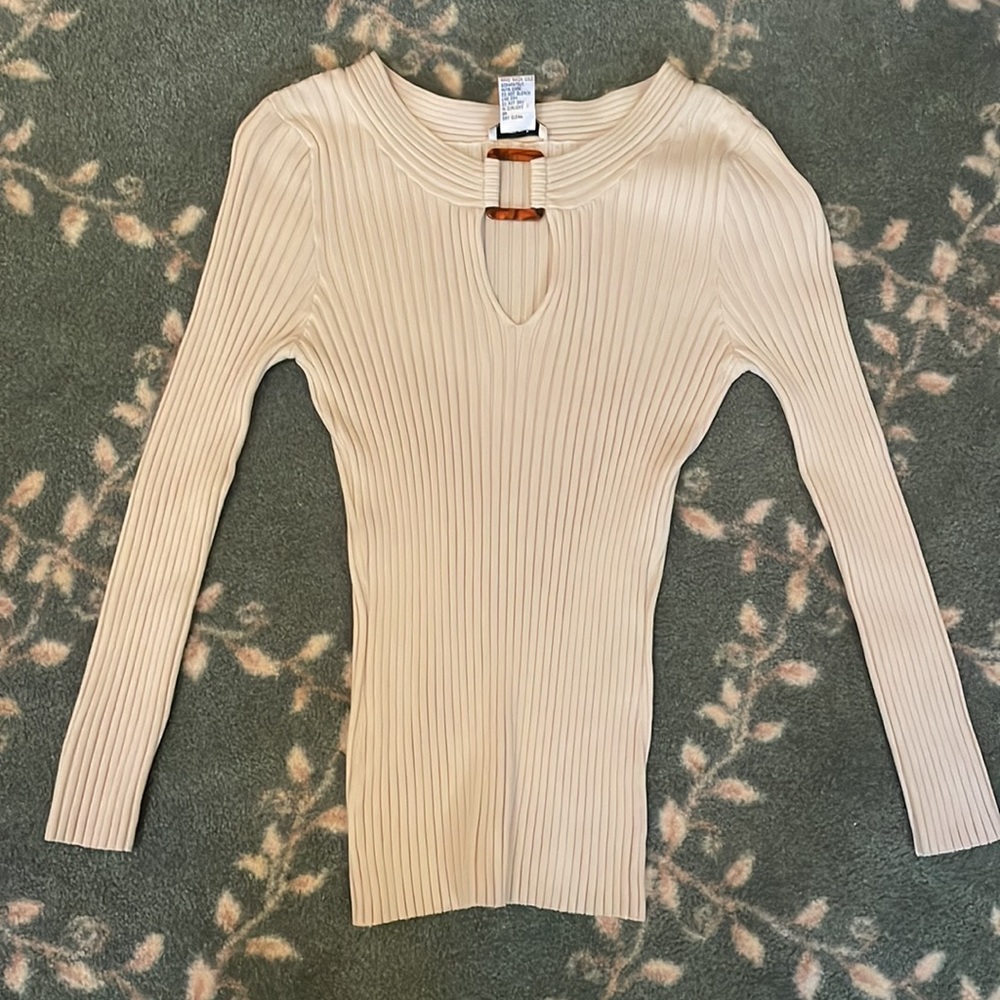 Ribbed Sweater Top